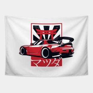 Red RX7 Widebody Tapestry