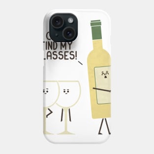 Lost Glasses - White Phone Case