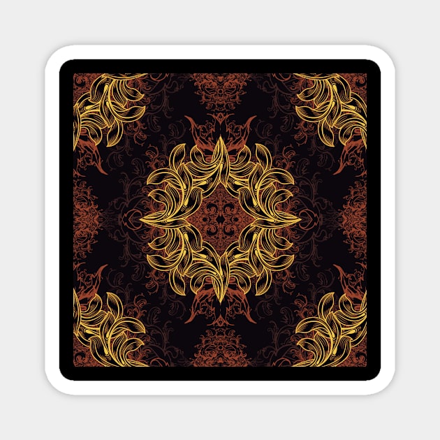 Retro Vintage 253 Magnet by RainerDesign