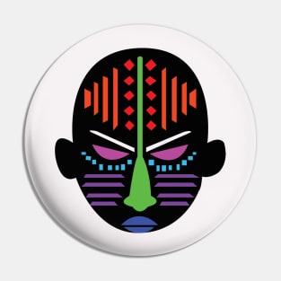 African Mask Pin