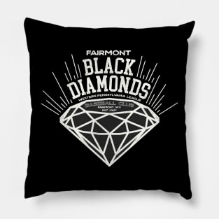 Defunct Fairmont Black Diamonds Baseball Team Pillow