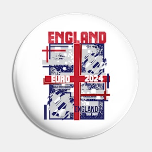 England Football Fan Memorabilia 2024 Pin