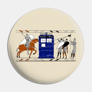 Tardis Bayeux Tapestry Doctor Who Pin