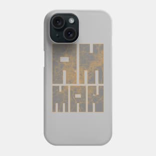 Amman, Jordan City Map Typography - Bauhaus Phone Case