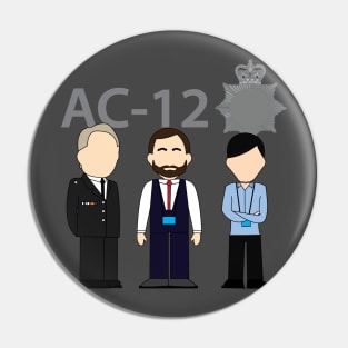 Line Of Duty, Ted, Steve, Kate Pin