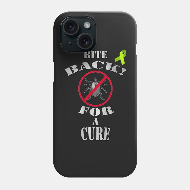 Lyme Fighter Shirt & Gifts, Quote Bite Back for A Cure Awareness Phone Case by tamdevo1