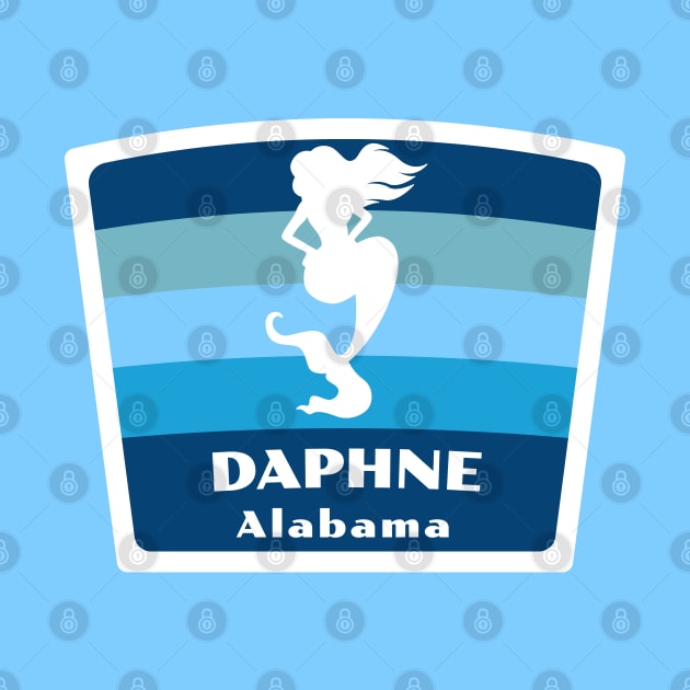 Daphne Alabama - AL Beach Swimming Mermaid Silhouette by Go With Tammy