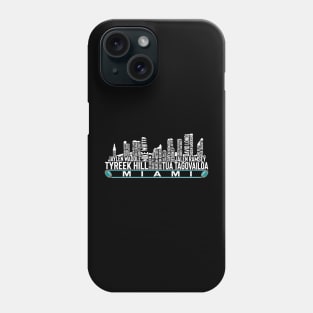 Miami Football Team 23 Player Roster, Miami City Skyline Phone Case