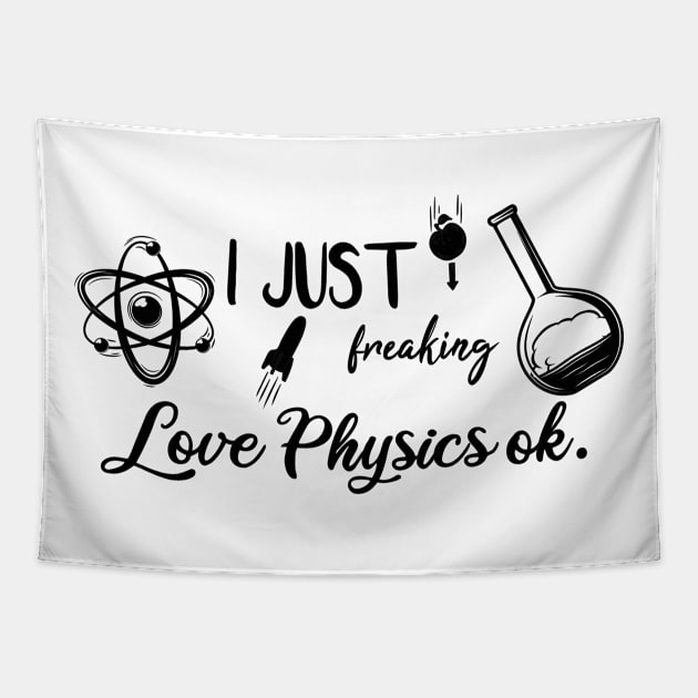 I Just Freaking Love Physics ok Tapestry by SAM DLS