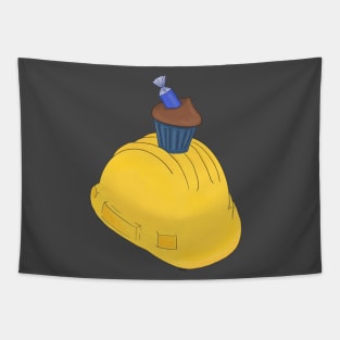 Construction helmet Tapestry