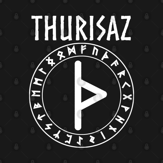 Thurisaz Norse Rune of Thor by AgemaApparel