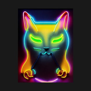 Neon cat T-Shirt