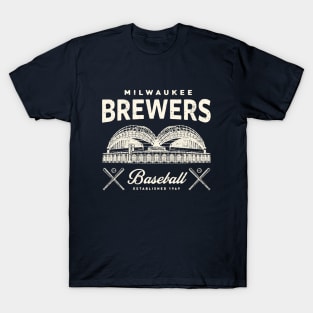 Shirts, Rare Milwaukee Brewers Cerveceros T Shirt