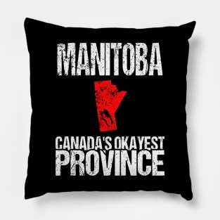 Manitoba Canada's Okayest Province MB Pillow