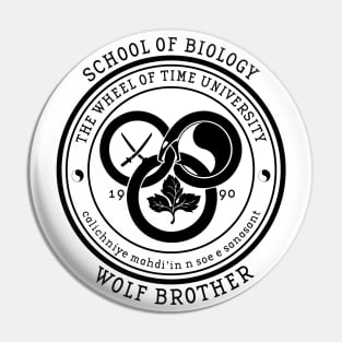 The Wheel of Time University - School of Biology (Wolf Brother) Pin