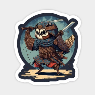 Owl Ninja Warrior Japen Anime Magnet