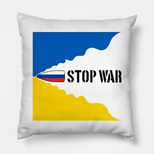 Concept stop the war in Ukraine Pillow