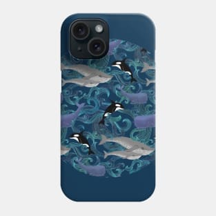 Beautiful Ocean Giants - teal Phone Case