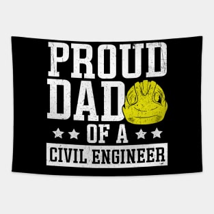 Civil Engineering Proud Dad Construction Civil Engineer Tapestry