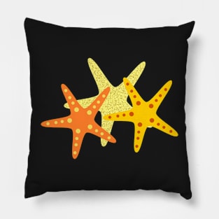 Starfish at the beach Pillow