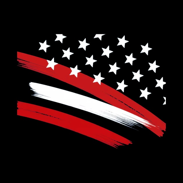 American flag by Pieartscreation