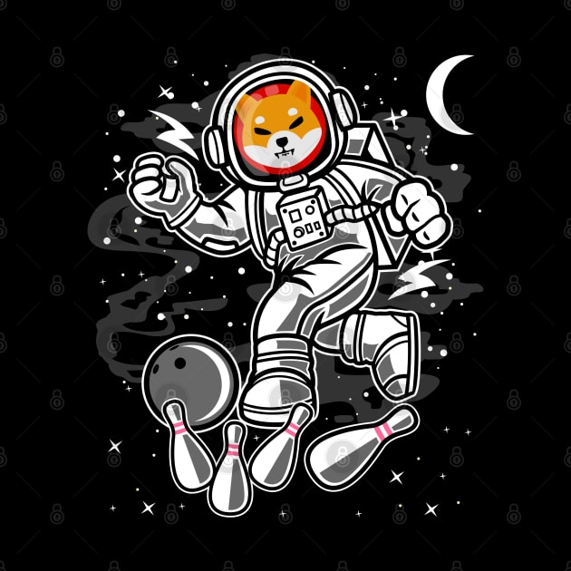 Astronaut Bowling Shiba Inu Coin To The Moon Shib Army Crypto Token Cryptocurrency Blockchain Wallet Birthday Gift For Men Women Kids by Thingking About