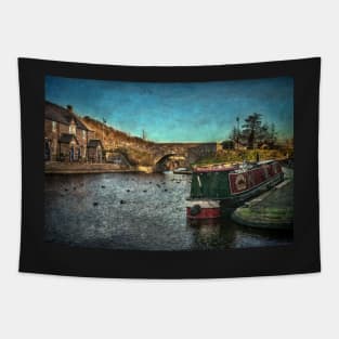 Brecon Canal Basin in Winter Tapestry