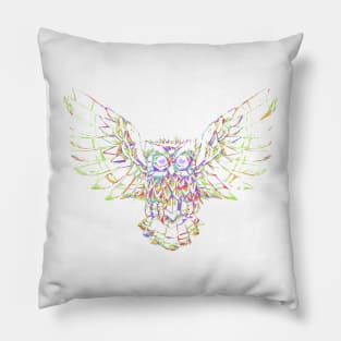 Owl in Pastel Pillow