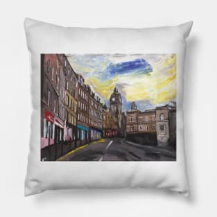 Edinburgh, A View From Leith Walk Pillow