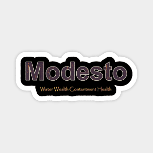 Modesto Grunge Text Magnet