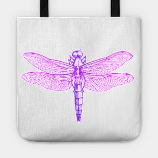 Dramabite Vintage retro dragonfly scientific illustration entomologist Tote