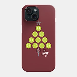 Tennis Christmas Tree Joy Phone Case