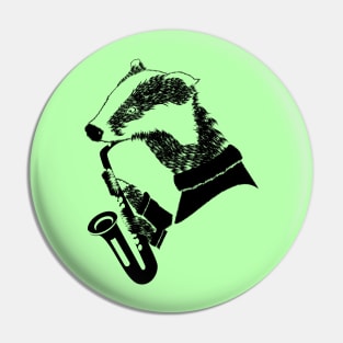 Badger Saxophone Pin