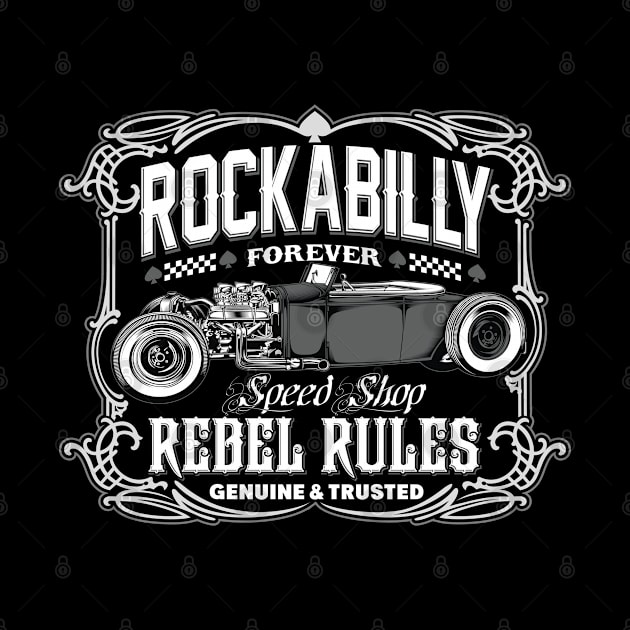 Rockabilly rebel cars by Teefold