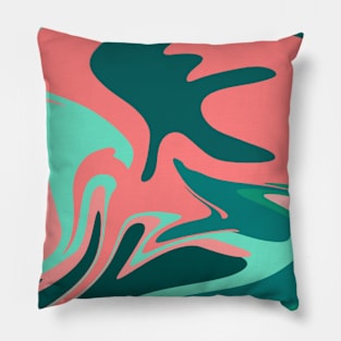 Minimalistic pattern symbiosis colours Pillow