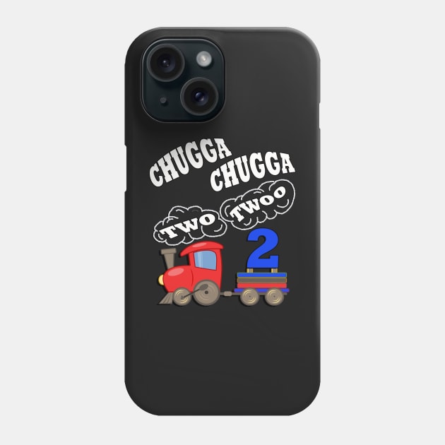 Birthday 2 Year Old Gifts Chugga Chugga Two Twoo Fun Party Theme Train Phone Case by tamdevo1