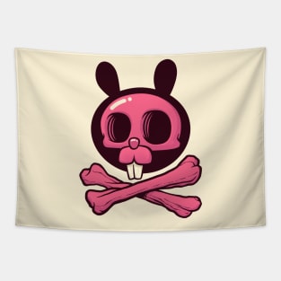 The Bunny of Death - Skull and Bones (and Teeth) Tapestry