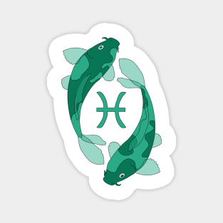 Pisces (Jungle Green) Magnet