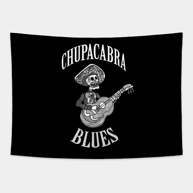 Chupacabra Blues Tapestry by CosmicAngerDesign