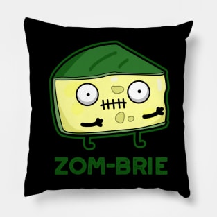 Zom-brie Cute Halloween Zombie Brie Cheese Pun Pillow