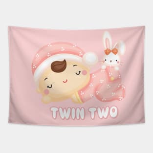 Twin girl two Tapestry