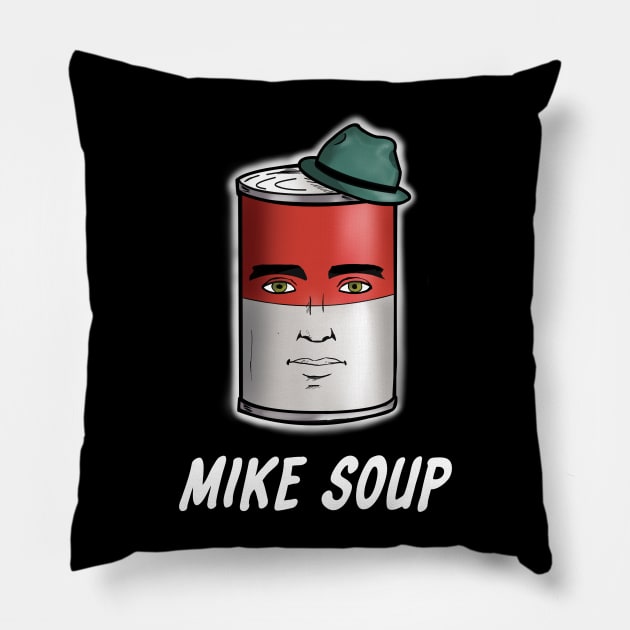 Mike Soup Pillow by frankriggart