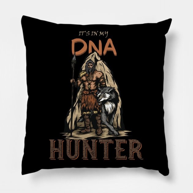 Hunter DNA Pillow by UnluckyDesigns