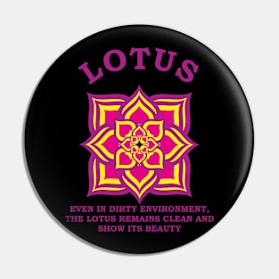 Lotus Philosophy Pin