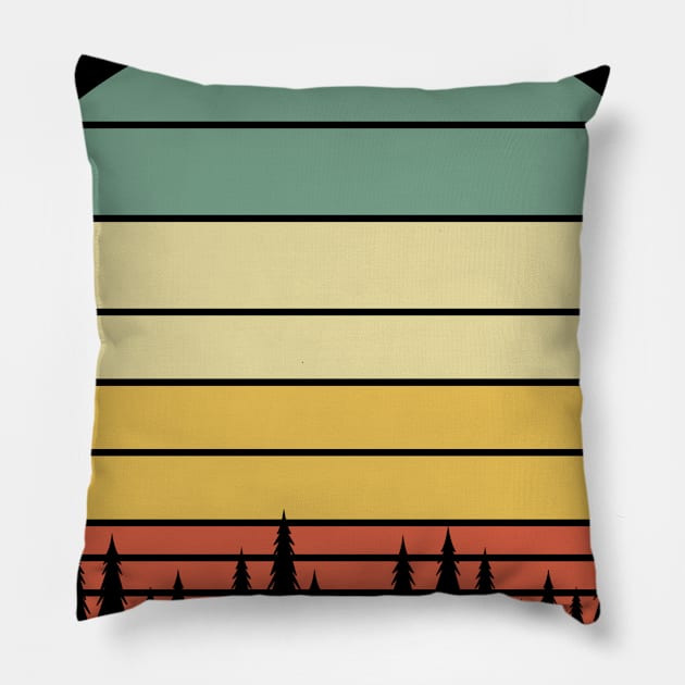 Forest Sprint Pillow by Rizaldiuk