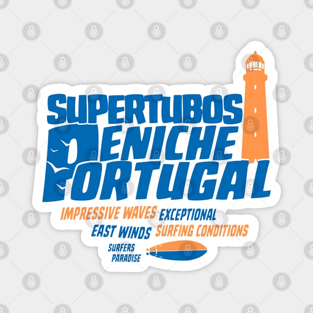 Supertubos Peniche, Portugal surf Magnet by Alexander Luminova