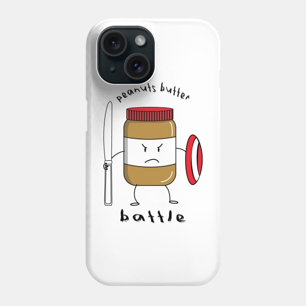 Peanut Butter Battle Phone Case by ArticArtac