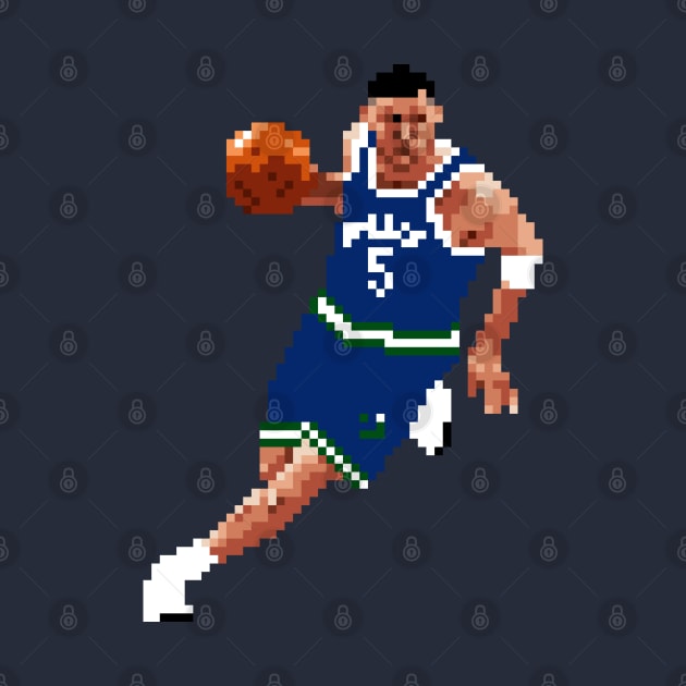 Jason Kidd Pixel Dribble by qiangdade