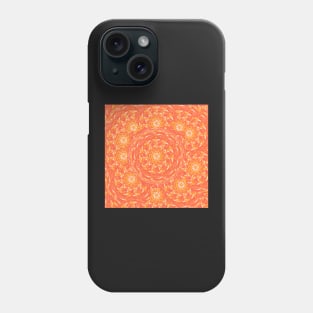 Marigold Square Textile Pattern Phone Case