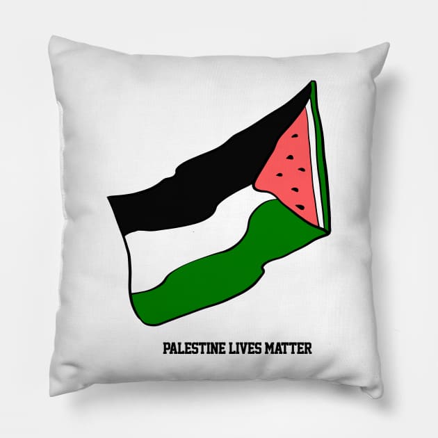 Palestine Lives Matter Pillow by Simbada Darurat